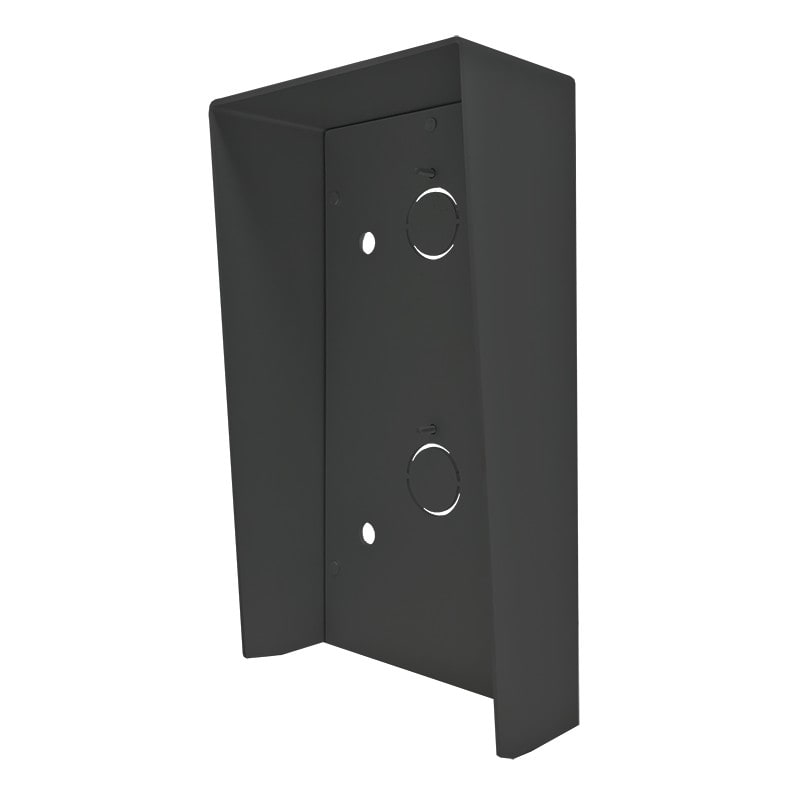 Comelit - Série Ultra Black - Visor mural 1 module, aluminium noir anodisé RAL9005