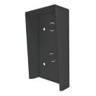 Comelit - Série Ultra Black - Visor mural 1 module, aluminium noir anodisé RAL9005