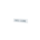 Comelit - Série Ultra White - Bouton double métal, profil aluminium anti-UV,