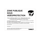 Comelit - Panneau zone surveillée, Lieu Public