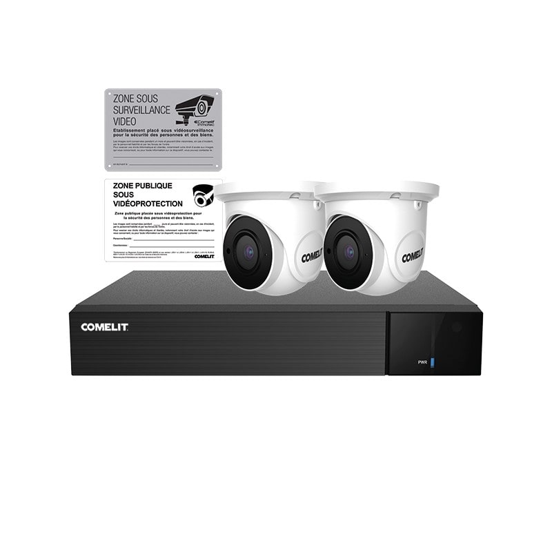 Comelit - Kit vidéoprotection IP NVR 4 canaux 2 caméras Next