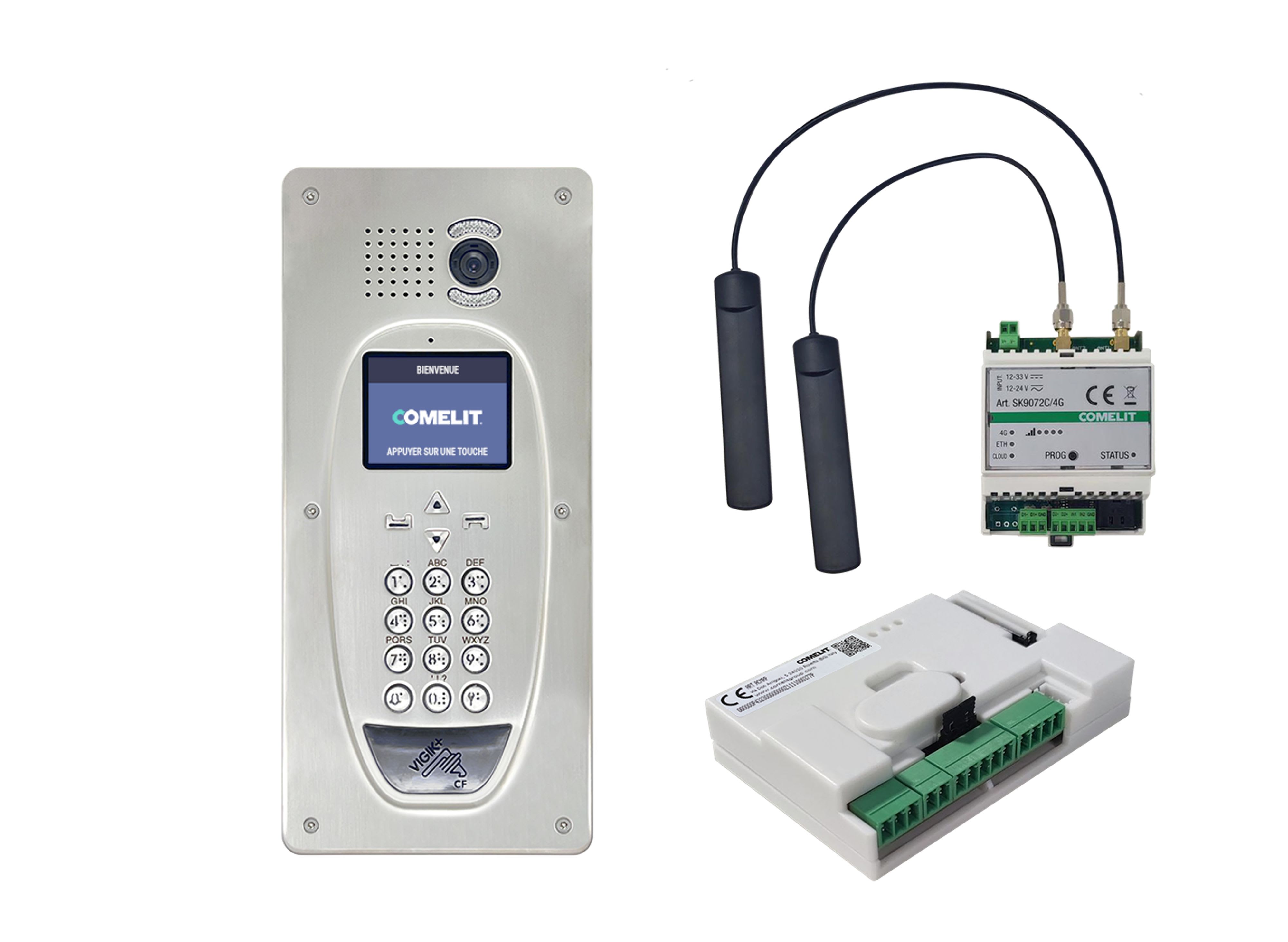 Comelit - KIT DE DEMARRAGE RESICLOUD VIGIK PLUS PLATINE SB2