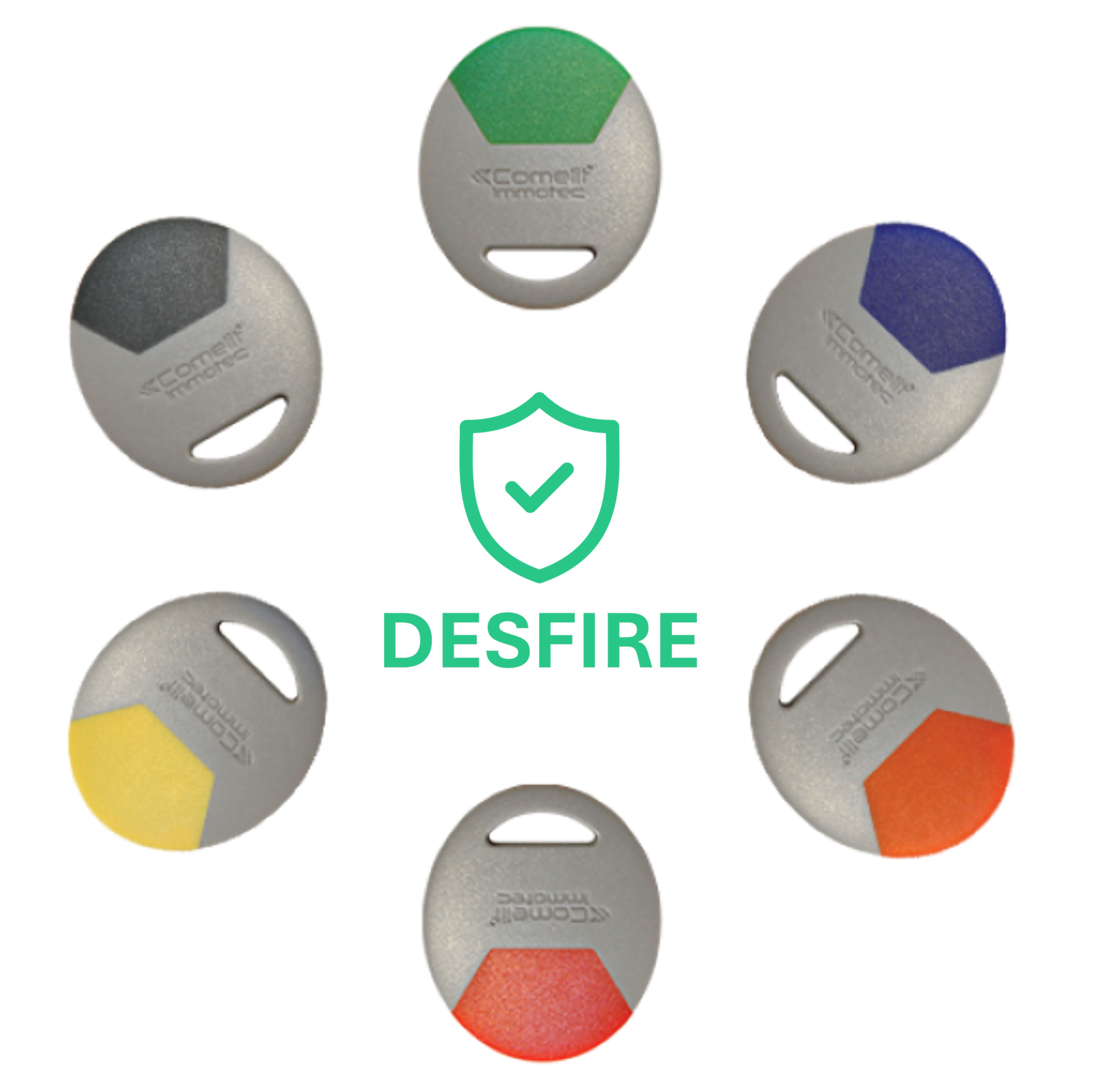 Comelit - BADGE ACCES SECURISE RESIDENT ORANGE