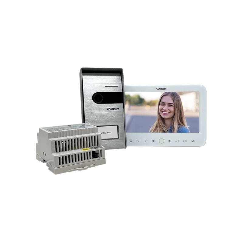 Comelit - Kit vidéo complet avec moniteur couleur 7 pouces.