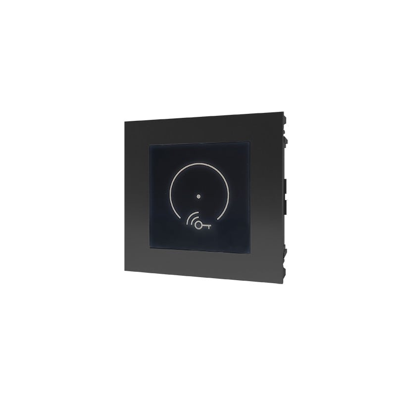 Comelit - Module Ultra noir conçu pour accueillir des lecteurs tiers. Finition élégante