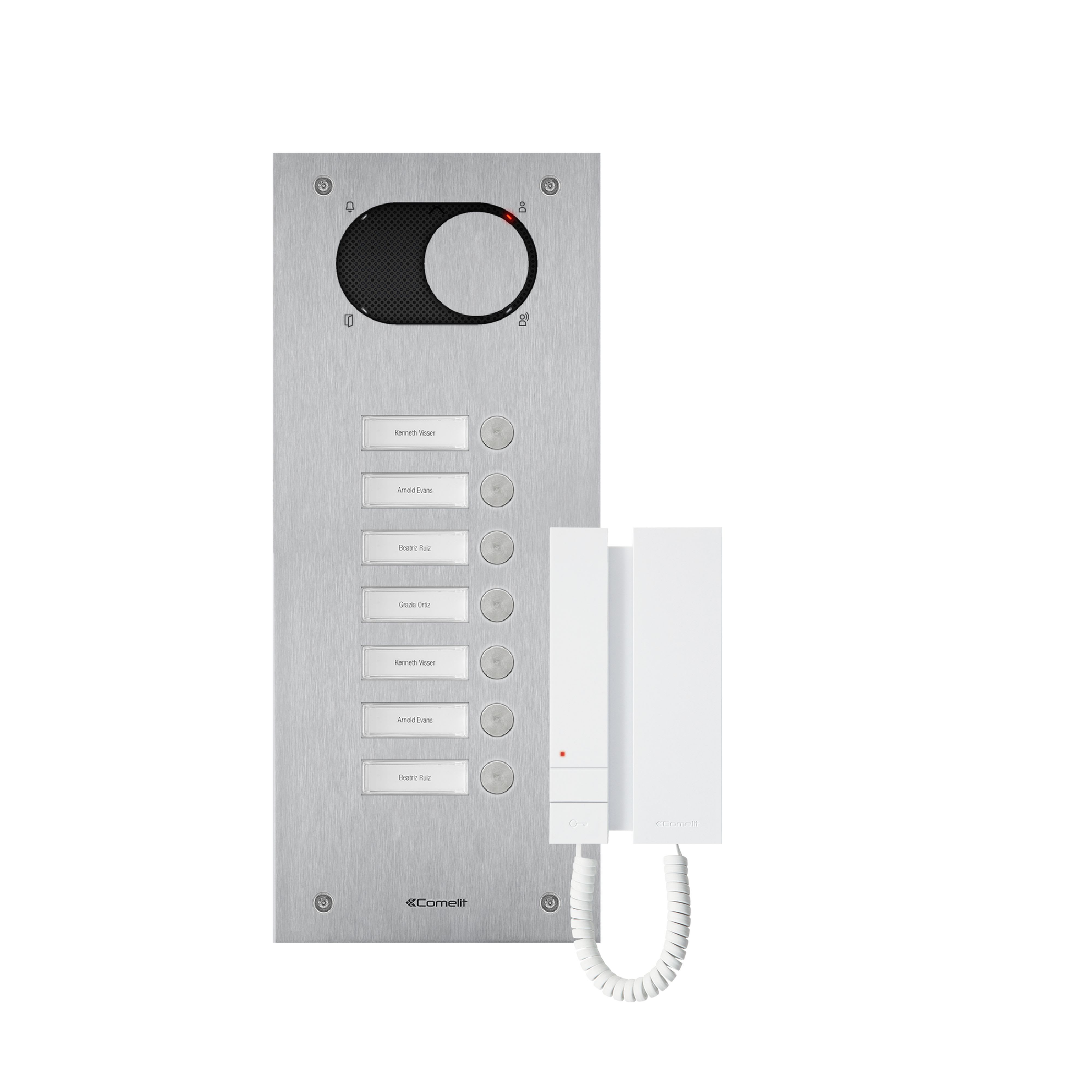 Comelit - Kit Audio 7 BP, Platine Switch + combin audio