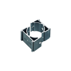 Comelit - Support unitaire aluminium pour fixation sur poteau des barrières BRF