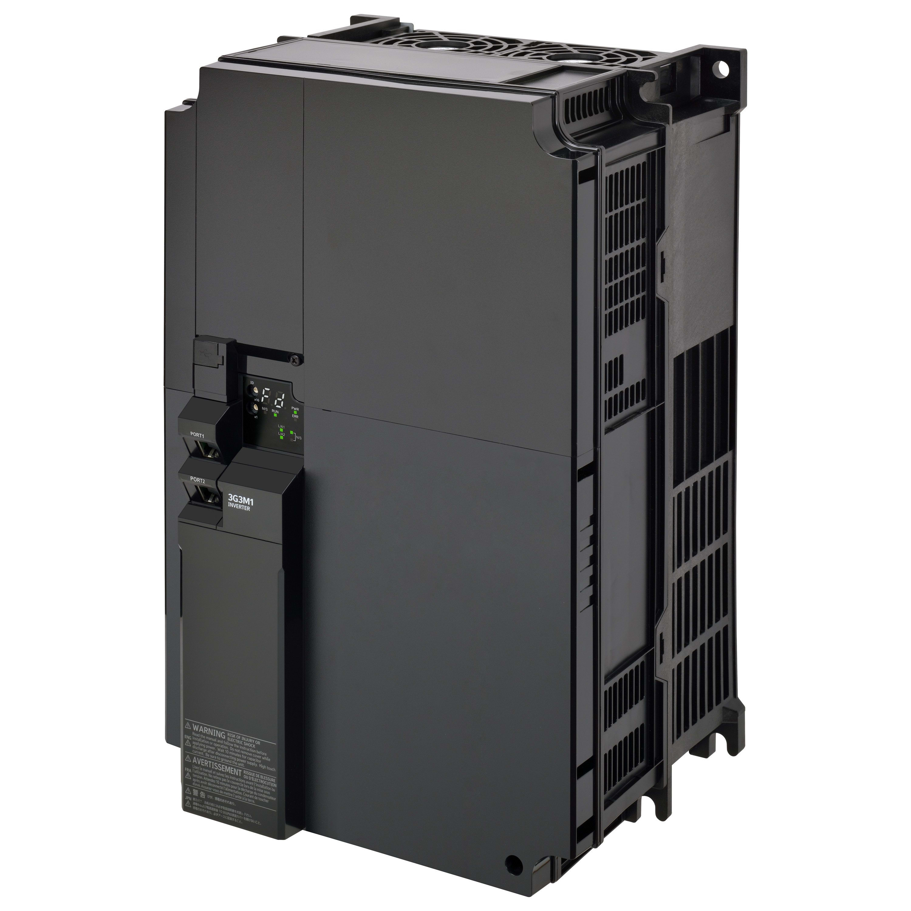 Omron - Variateur AC M1, 18,5/22 kW (HD/ND), 39/45 A (HD/ND), 400 VAC, entrée