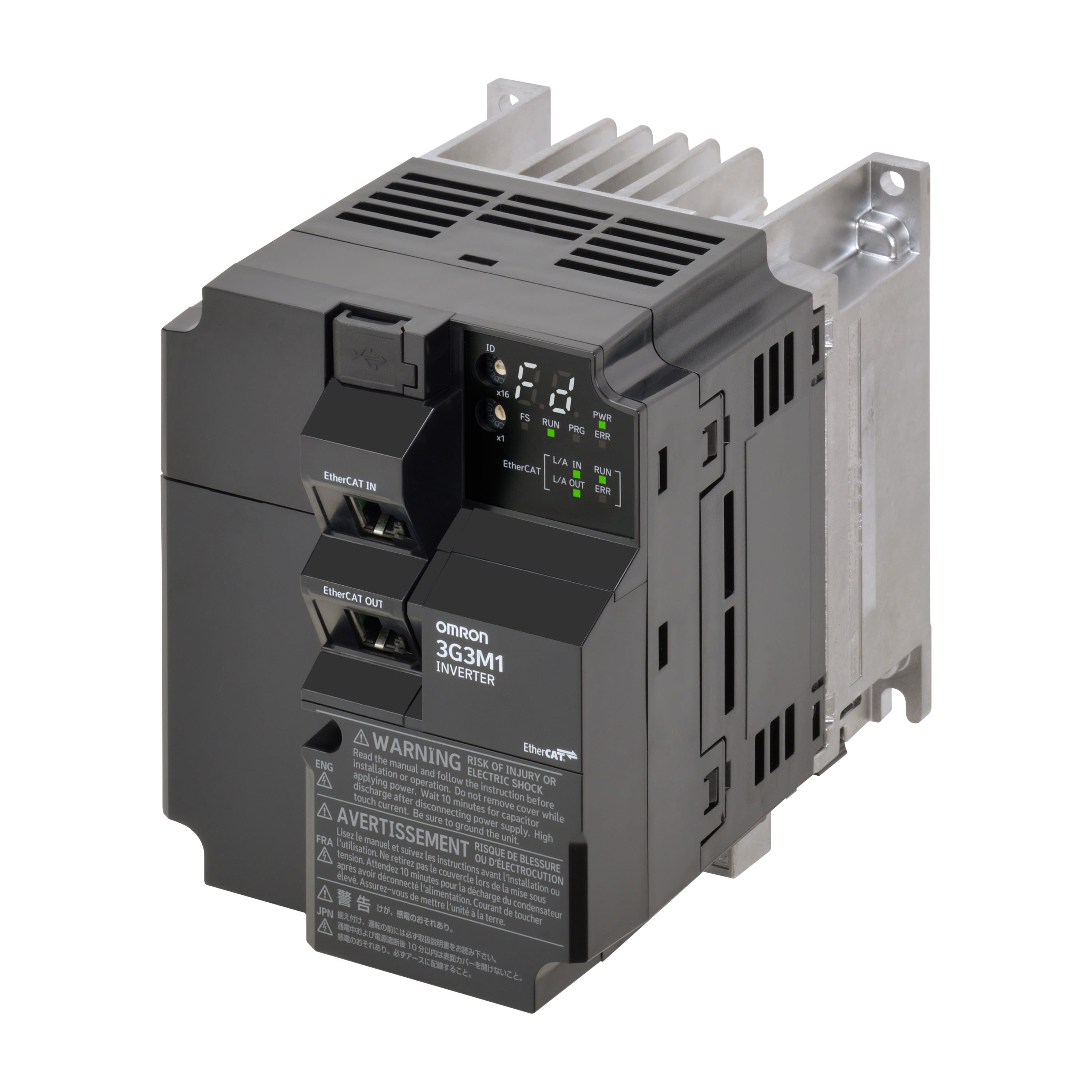 Omron - M1 AC Drive, 2.2/3,0 kW (HD/ND), 11/12 A (HD/ND), 200 VAC, entrée 3~,