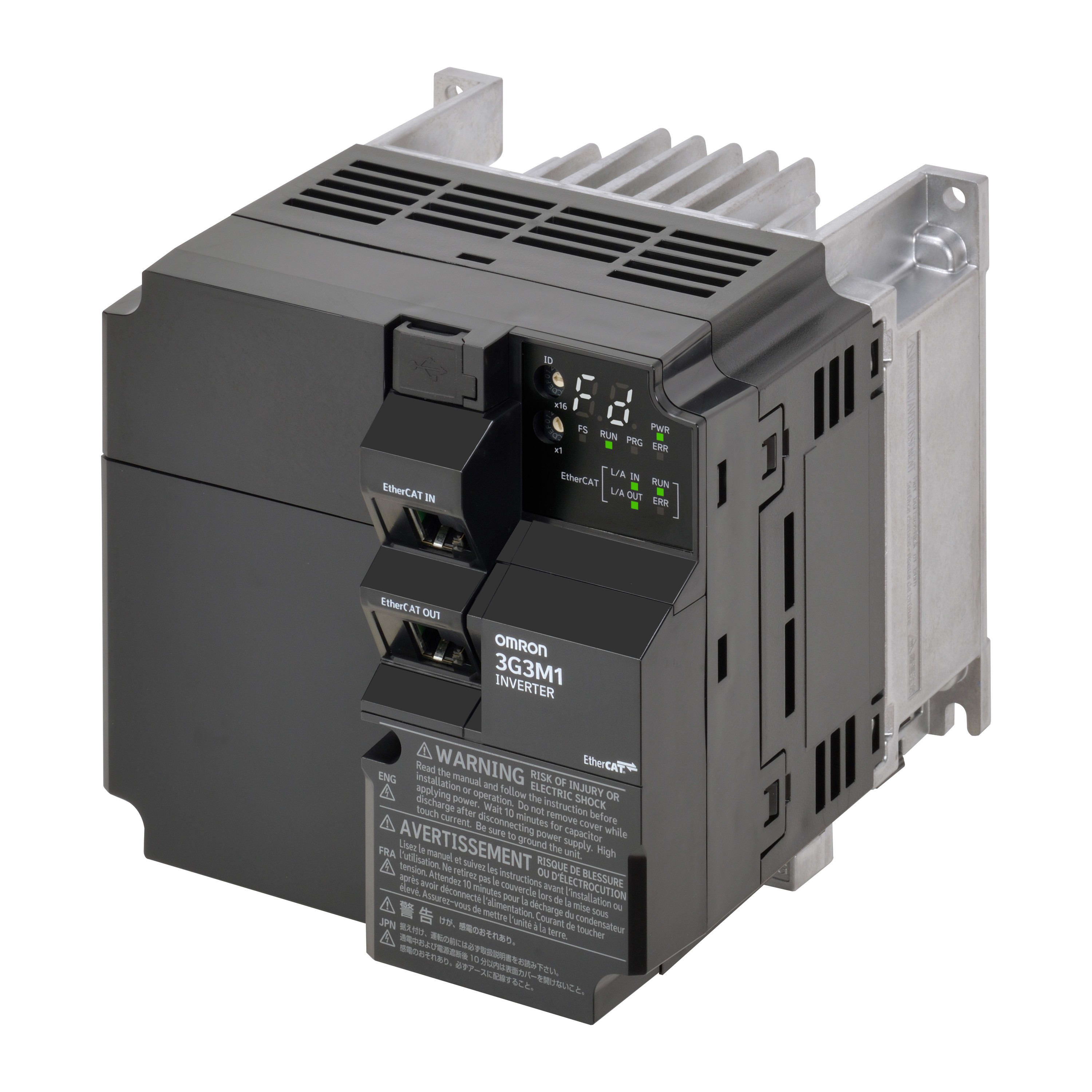 Omron - M1 AC Drive, 3.7/5,5 kW (HD/ND), 17,5/19,6 A (HD/ND), 200 VAC, entrée