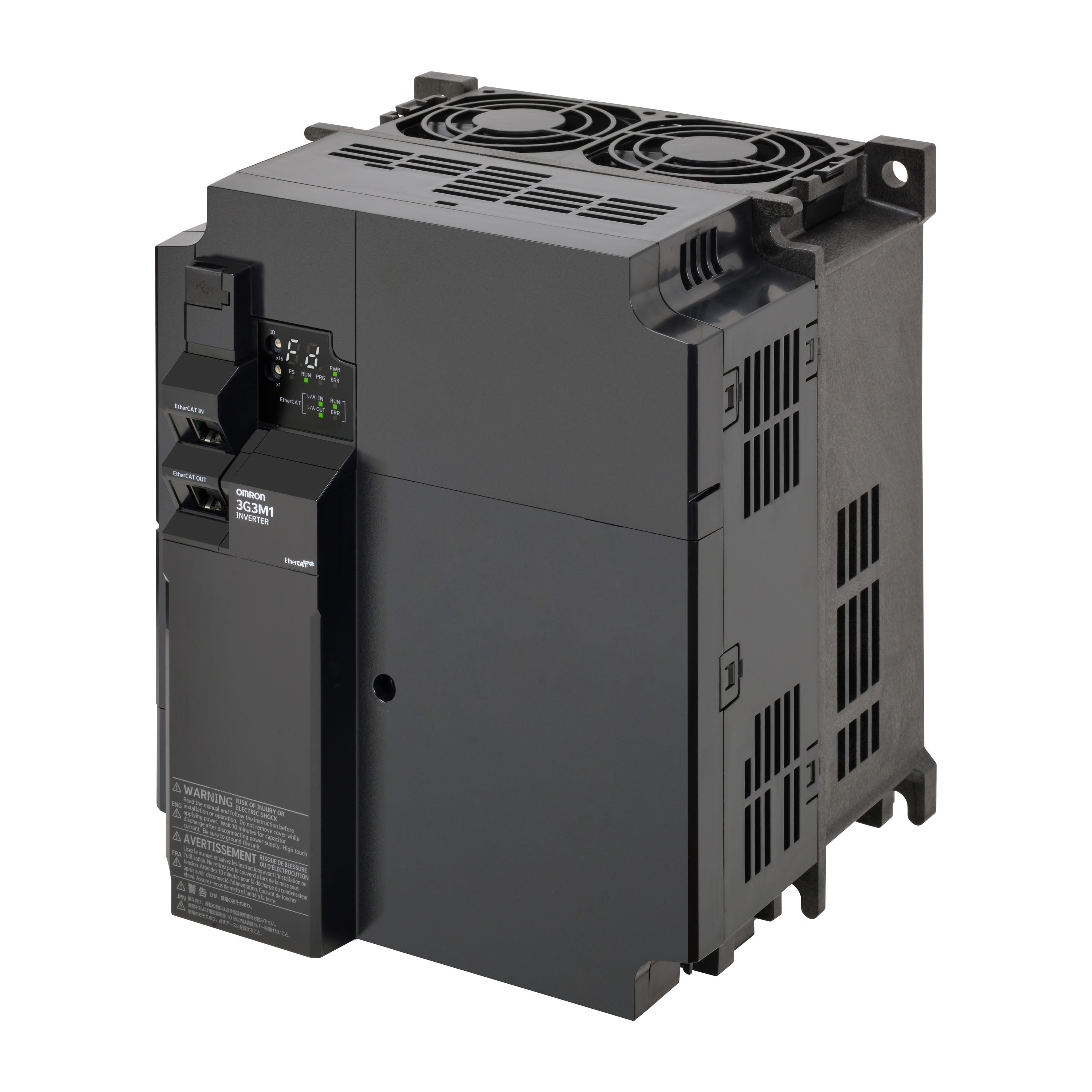 Omron - M1 AC Drive, 11/15 kW (HD/ND), 24/31 A (HD/ND), 400 VAC, entrée 3~, Co
