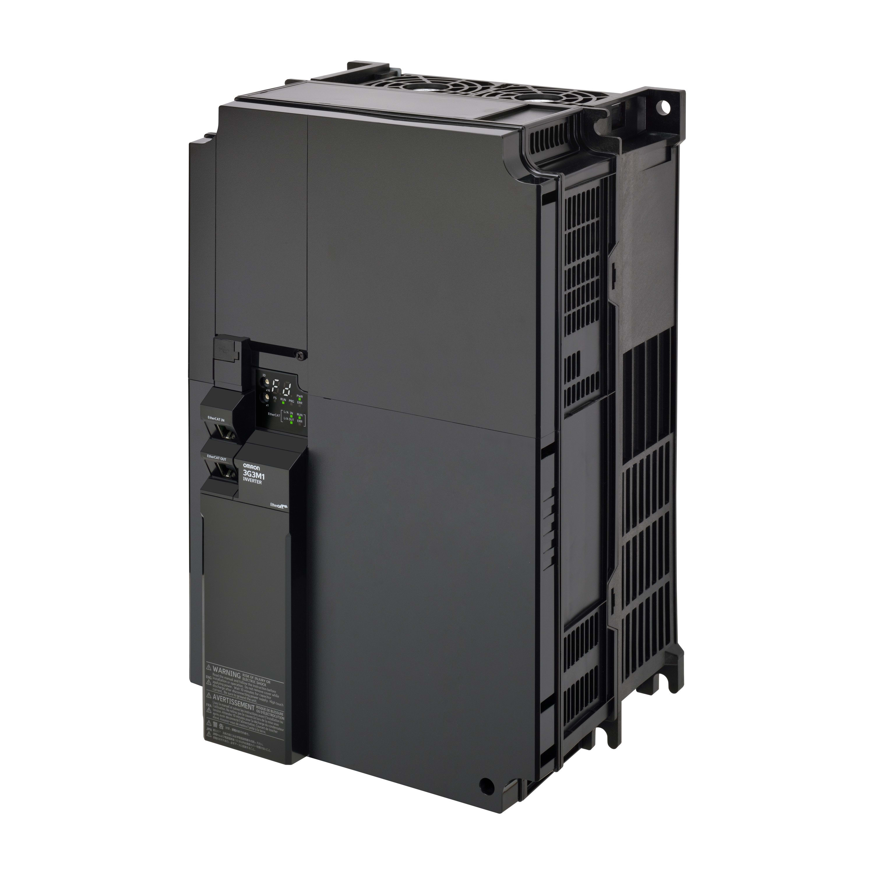 Omron - M1 AC Drive, 22/30 kW (HD/ND), 45/60 A (HD/ND), 400 VAC, entrée 3~, Co