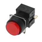 Omron - Push-Button complete, dia. 16 mm, non-lighted, round, red, alternate operation,