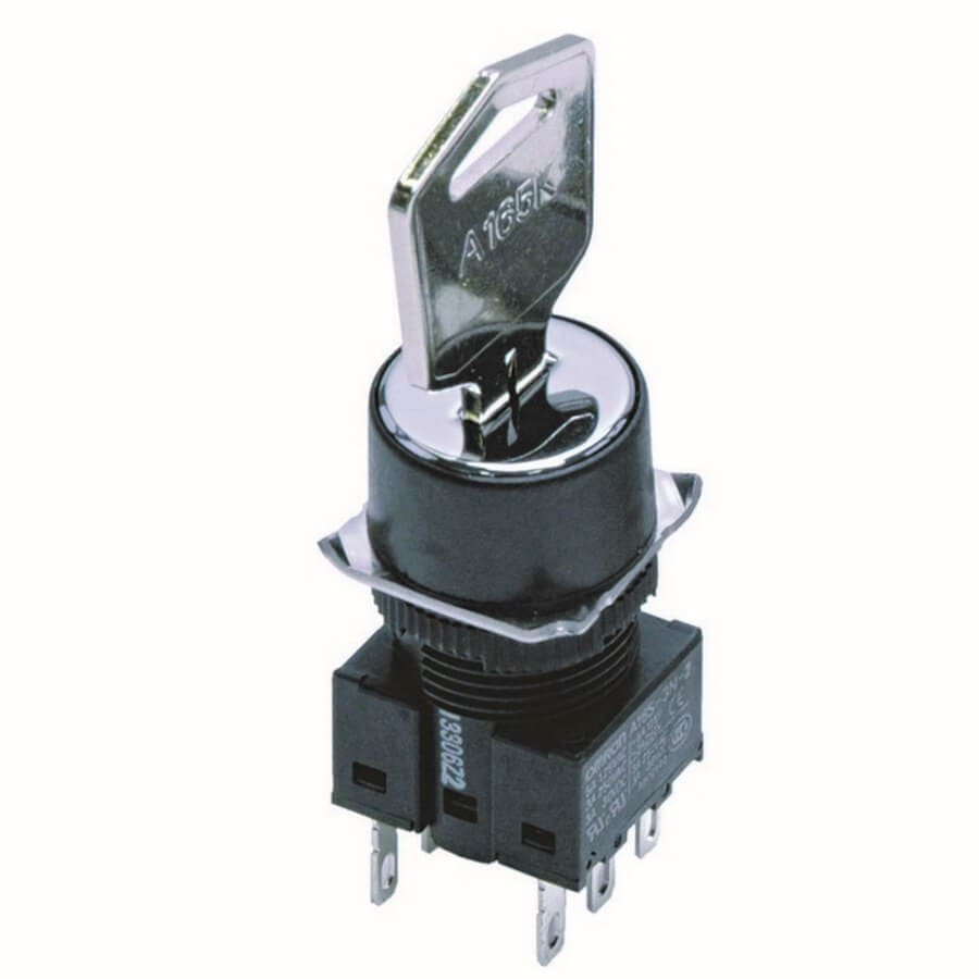 Omron - BT POUS A CLE IP65 2 DPDT