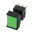 Omron - BT POUSS RECT VERT LED 24VCC 1RT