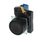 Omron - Bouton poussoir A22NN Ø22, lentille plastique, Plat, Momentané, Couleur bouton O