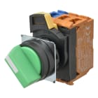 Omron - Bouton poussoir A22NS Ø22, 3 positions, Non lumineux, lentille plastique, AUTO R