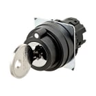 Omron - Bouton poussoir A22NZ Ø22, type à clé S, 3 positions, lentille plastique, AUTO R