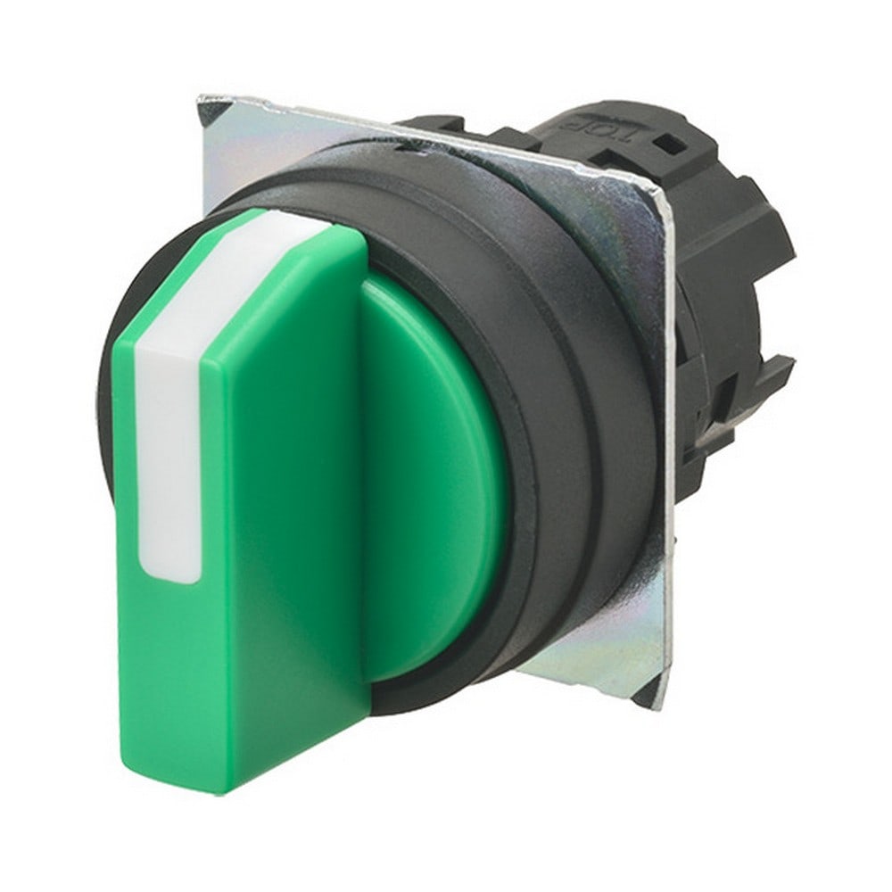 Omron - Bouton poussoir A22NZ Ø22, 3 positions, Non lumineux, lentille plastique, Manuel