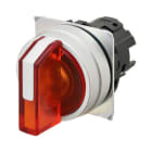 Omron - Bouton poussoir A22NZ Ø22, 3 positions, Lumineux, lentille Métal brossé, AUTO RE
