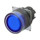 Omron - Bouton poussoir A22NZ Ø22, lentille plastique, Protégé, Alterné, Couleur bouton