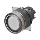 Omron - Bouton poussoir A22NZ Ø22, lentille plastique, Protégé, Momentané, Couleur bouto