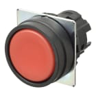 Omron - Bouton poussoir A22NZ Ø22, lentille plastique, Plat, Alterné, Couleur bouton Opa