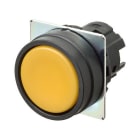 Omron - Bouton poussoir A22NZ  Plat, Momentané, Couleur bouton Opaque Jaune