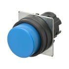 Omron - Bouton poussoir A22NZ Ø22, lentille plastique, Dépassant, Momentané, Couleur bou