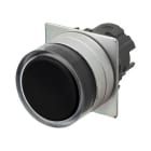 Omron - Bouton poussoir A22NZ Ø22, lentille Métal brossé métal, Protégé, Momentané, Coul