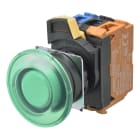 Omron - Bouton poussoir A22NL Ø22, lentille plastique, Champignon, Momentané, Couleur bo