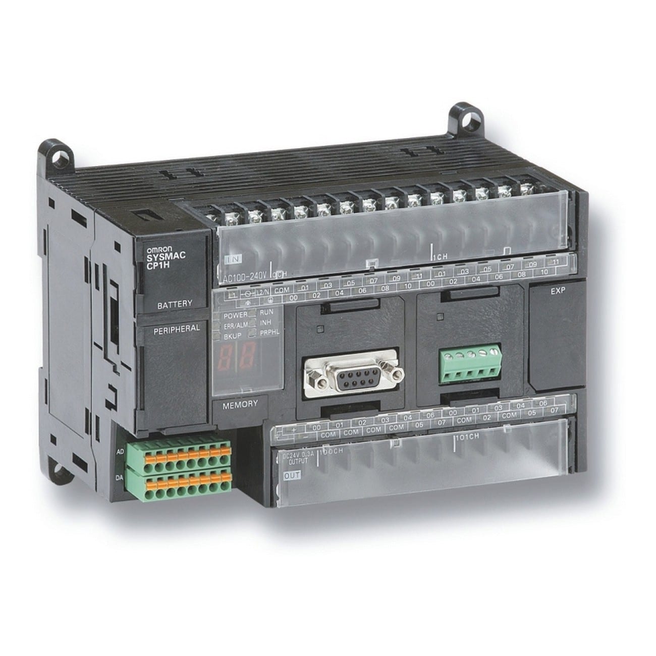 Omron - API pour 320 E/S de base (max. 7 ext.). 0,1 ms/K instr. de base 20K pas programm