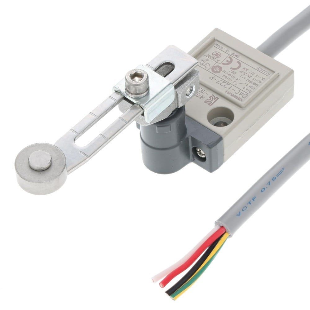 Omron - Compact enclosed limit switch, adjustable roller lever (high sensitivity), 5 A 2