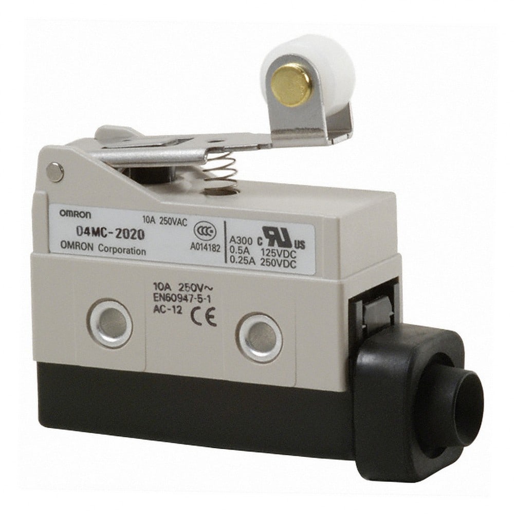 Omron - Métal, levier court à galet, IP67, action rapide, 1 inverseur, 10 A