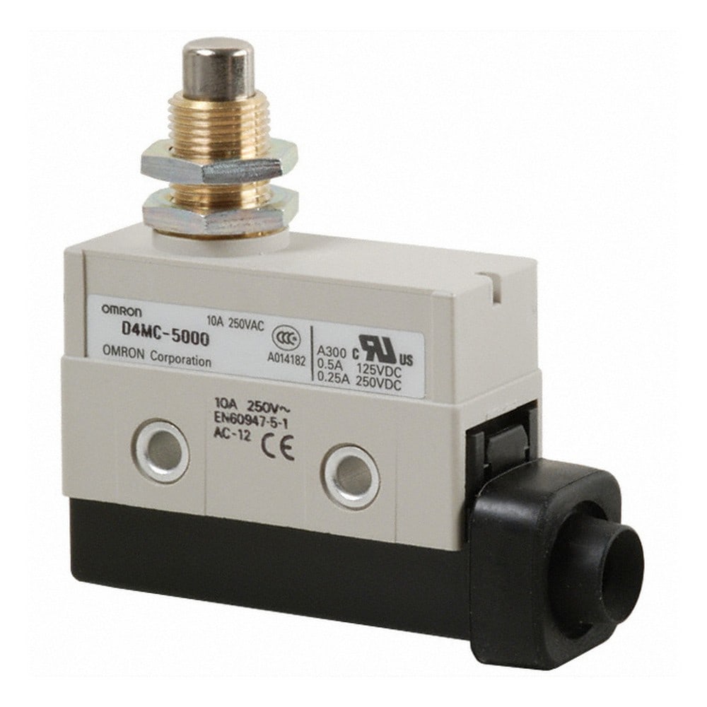 Omron - Métal, plongeur droit, IP67, action rapide, 1 inverseur, 10 A
