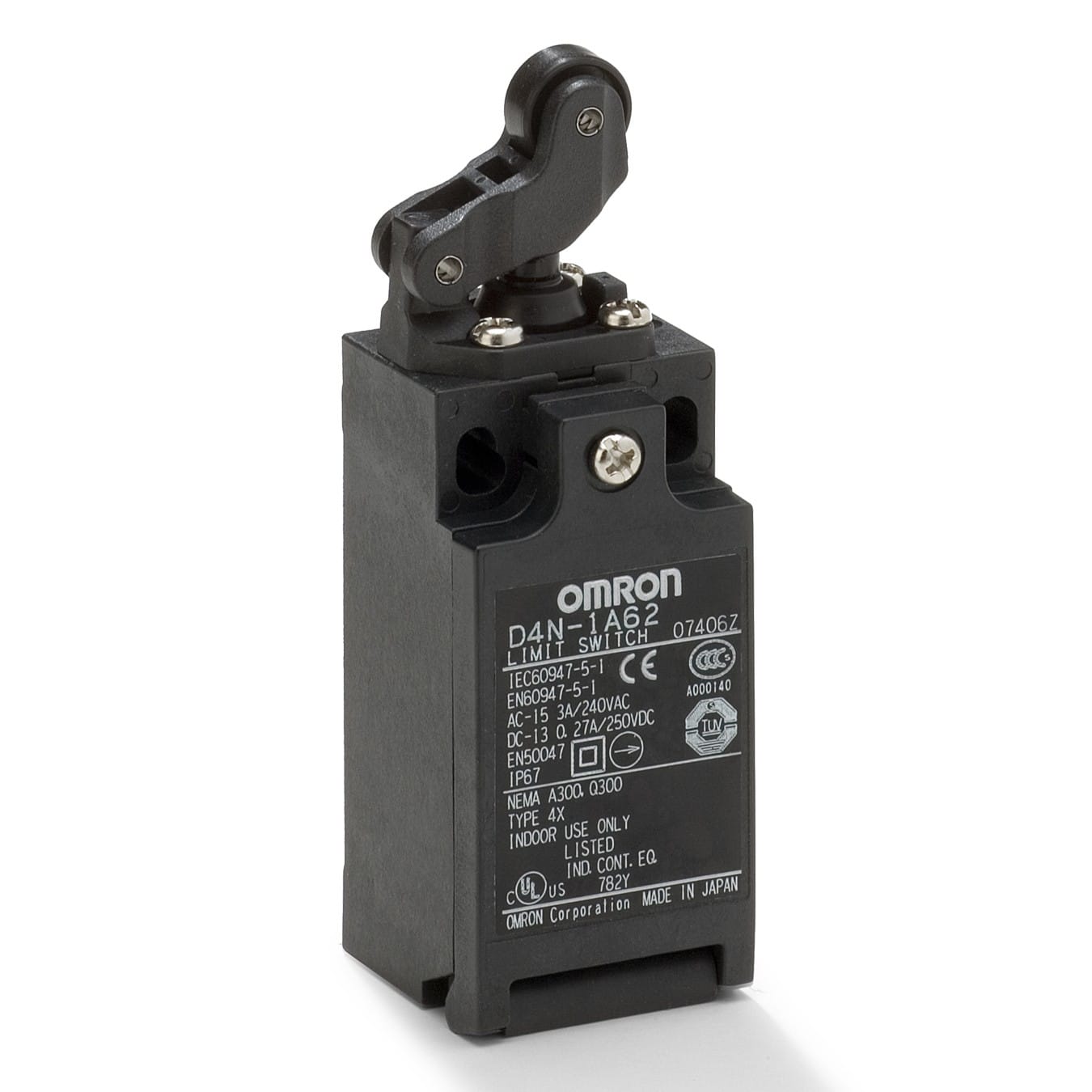 Omron - Fin de course de sécurité, Boitier plastique, entraxe de fixations standard selo