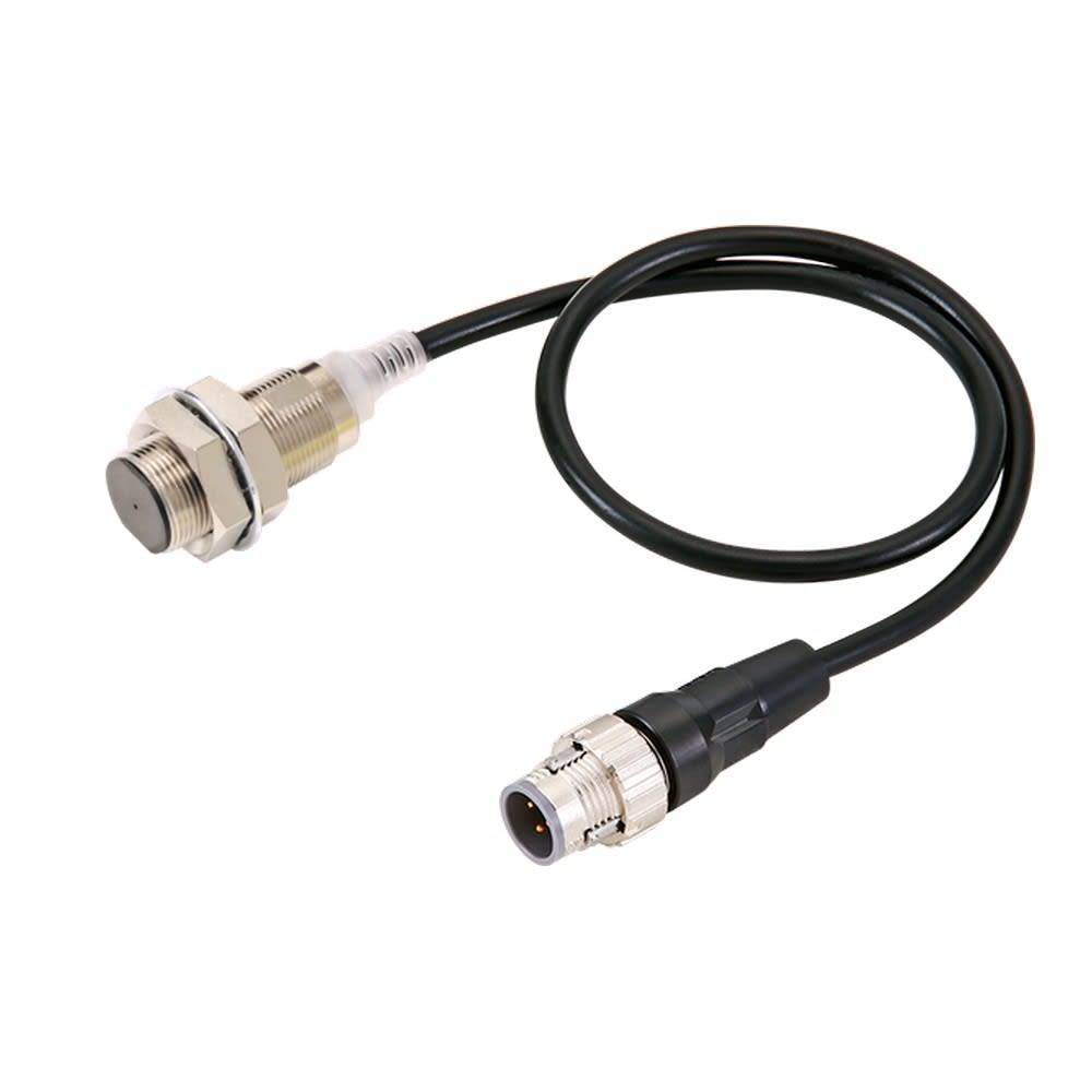 Omron - DPI court M18 blindé 12mm 3fils, PNPNO+NC, IO-Link COM2, M12 Pigt 0.3m