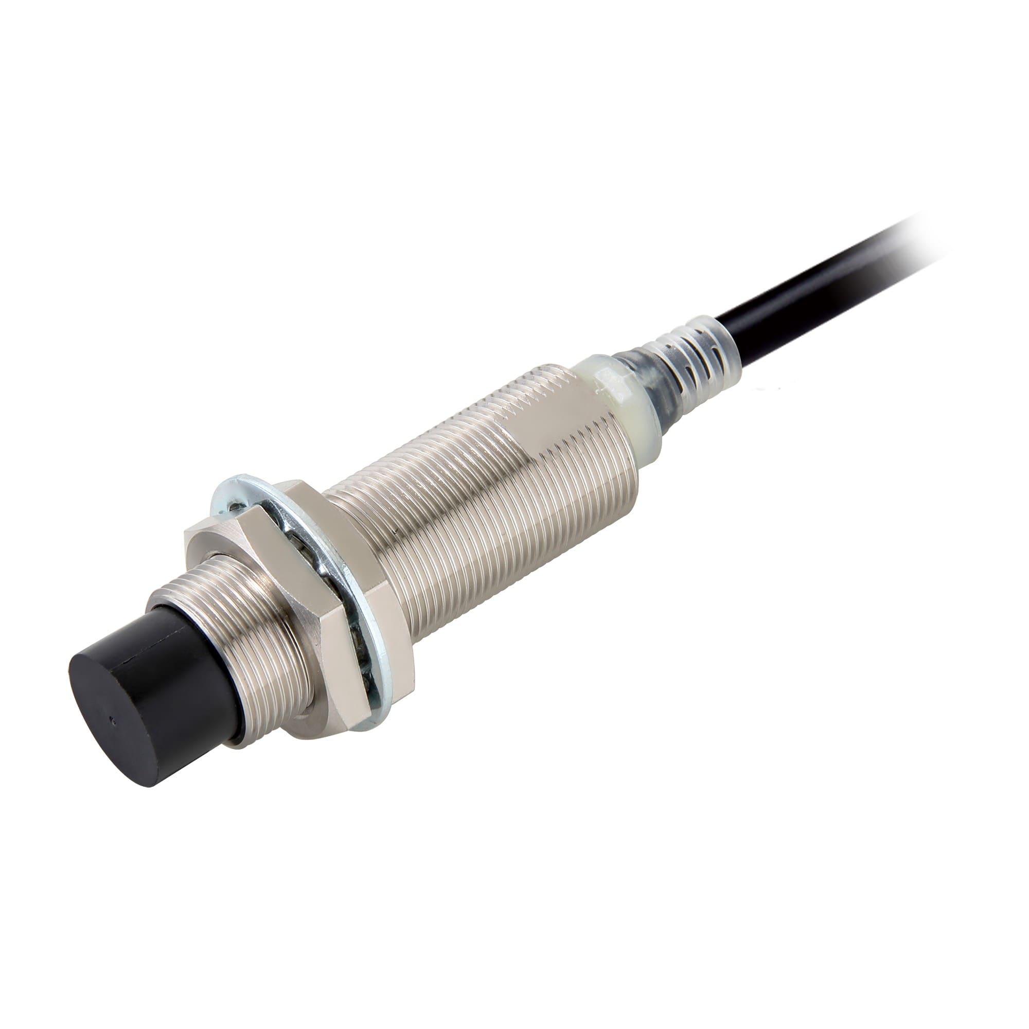 Omron - Capteur de proximité, inductif, laiton-nickel, corps long, M18, non blindé, 14 m