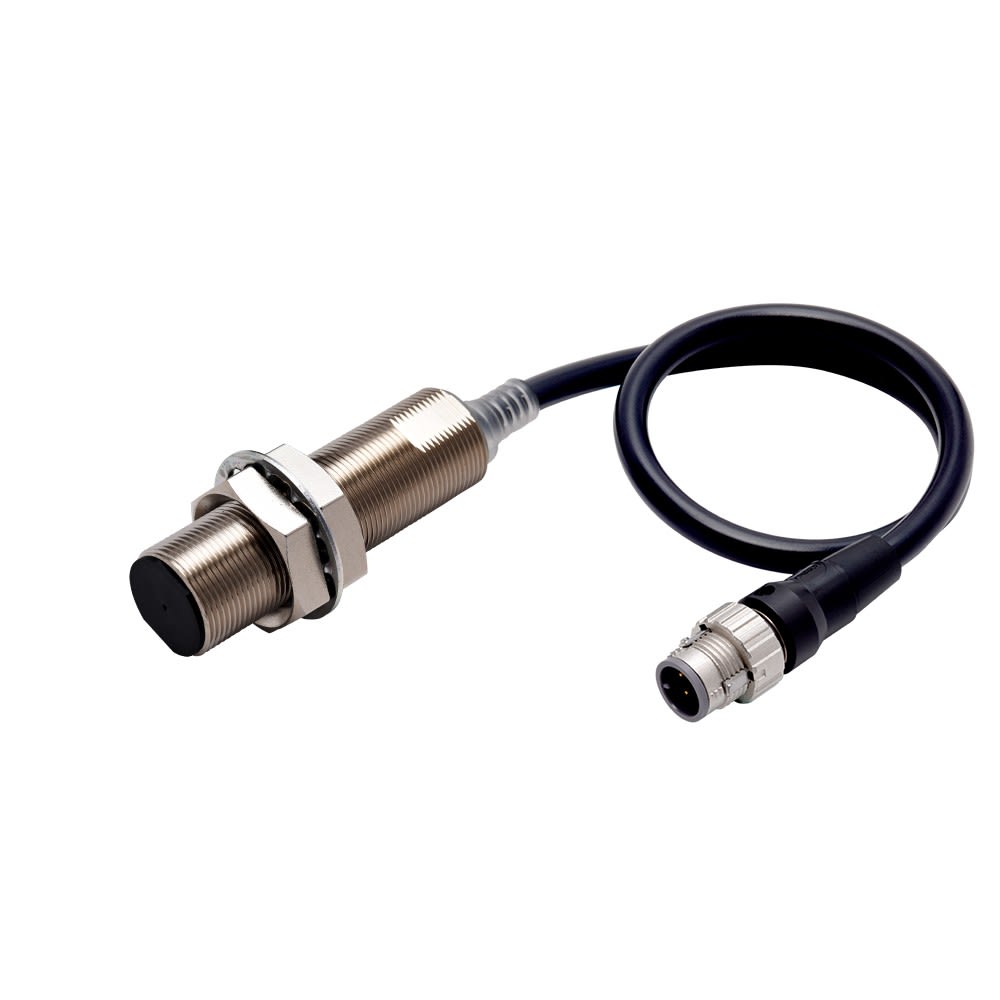 Omron - DPI long M18, blindé, 14mm, 3fils, PNP NO, IO-Link COM3, M12 Pigt 0.3m