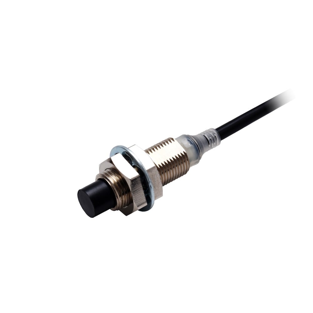 Omron - Prox inductif, nickel-laiton, court, M12, 10mm, 3fils, PNP NC, 2m