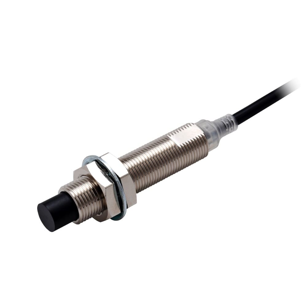 Omron - Détecteur de proximité inductif, laiton nickelé, corps long, M12, non