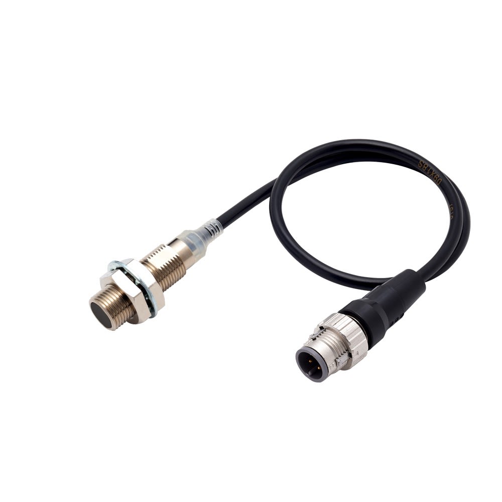 Omron - Détecteur de proximité inductif, laiton nickelé, corps court, M12, bli