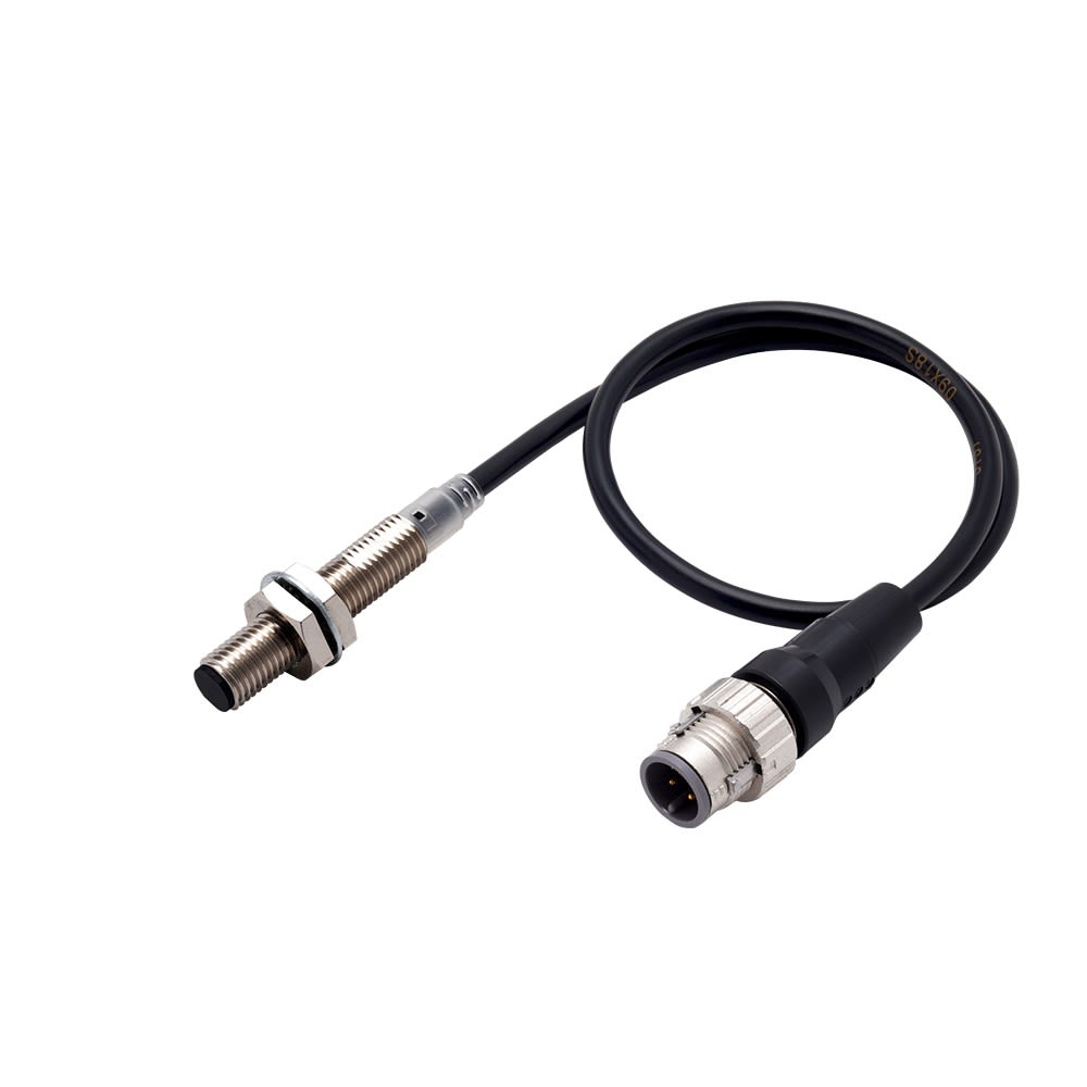 Omron - DPI long M8, blindé, 2mm, DC, 3fils, PNP NO, IO-Link COM3, M12 Pgt0.3m