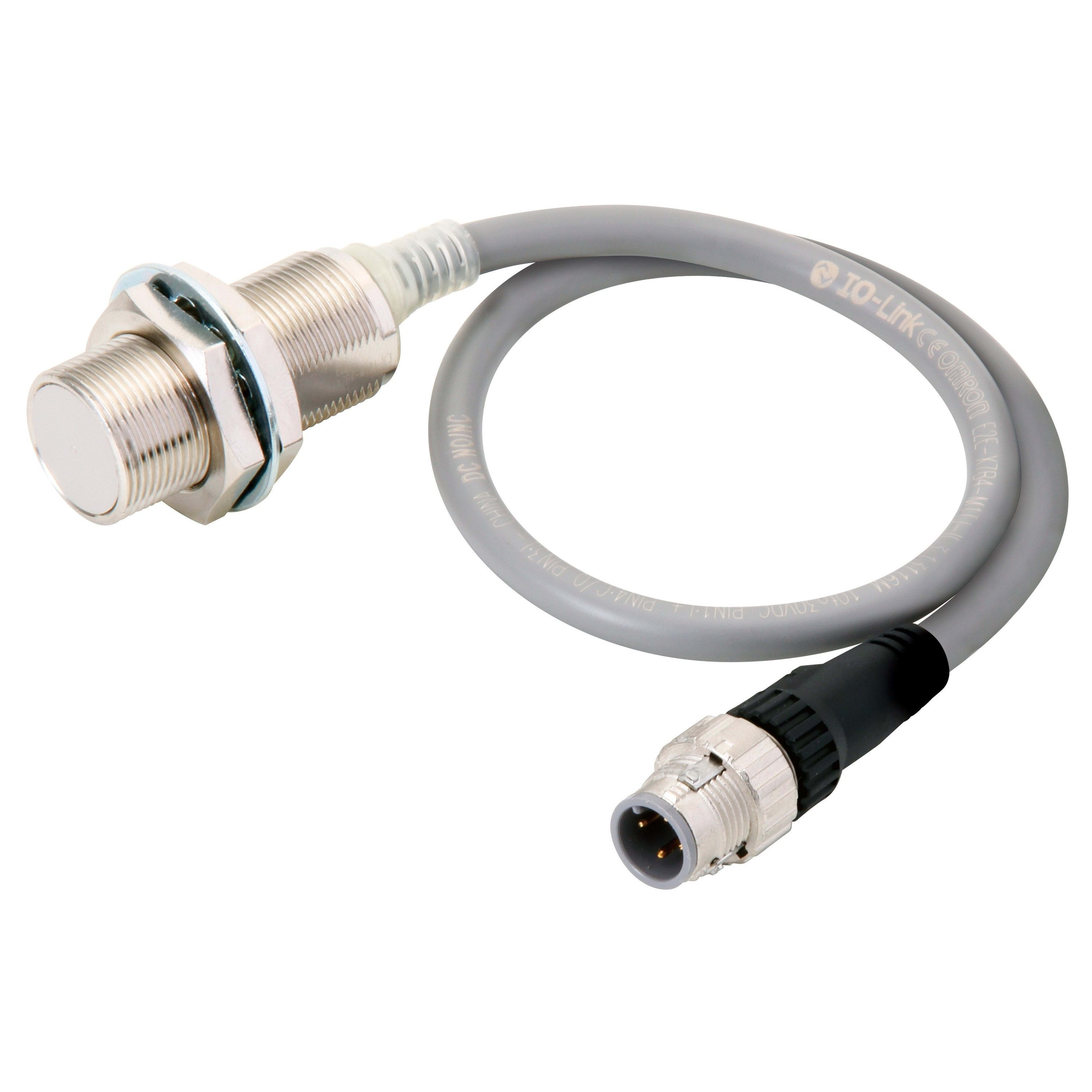 Omron - Détecteur de proximité inductif M18 I/O link M12 torsadé 0.3m