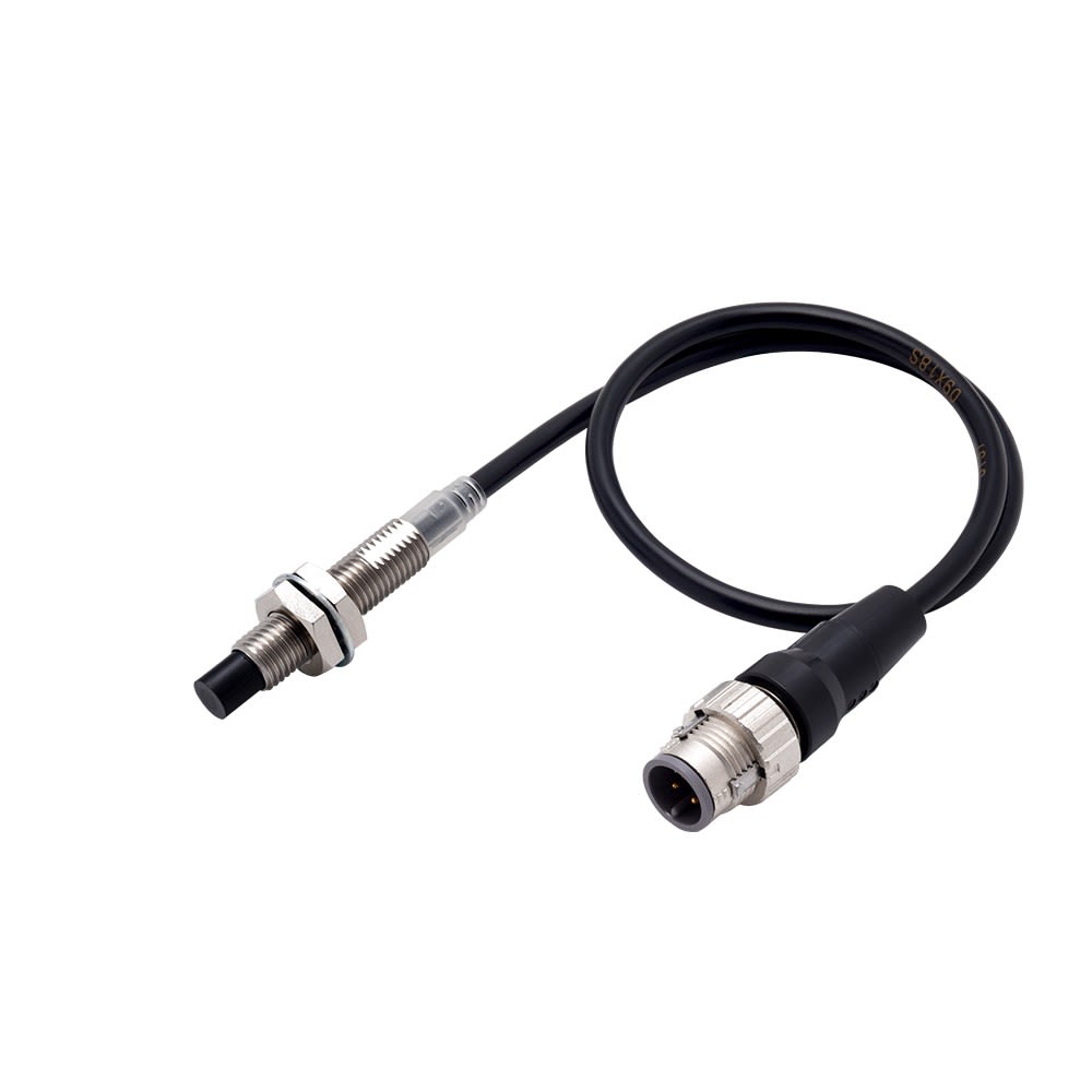 Omron - DPI long M8, non blindé, 4mm, PNP NO, IO-Link COM3, M12 torsadé 0.3m