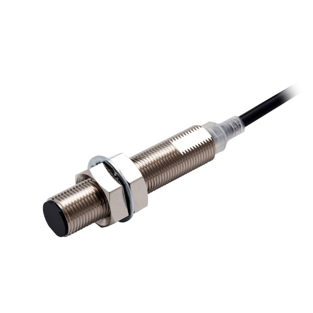 Omron - Détecteur de proximité inductif, laiton nickelé, corps long, M12, blin