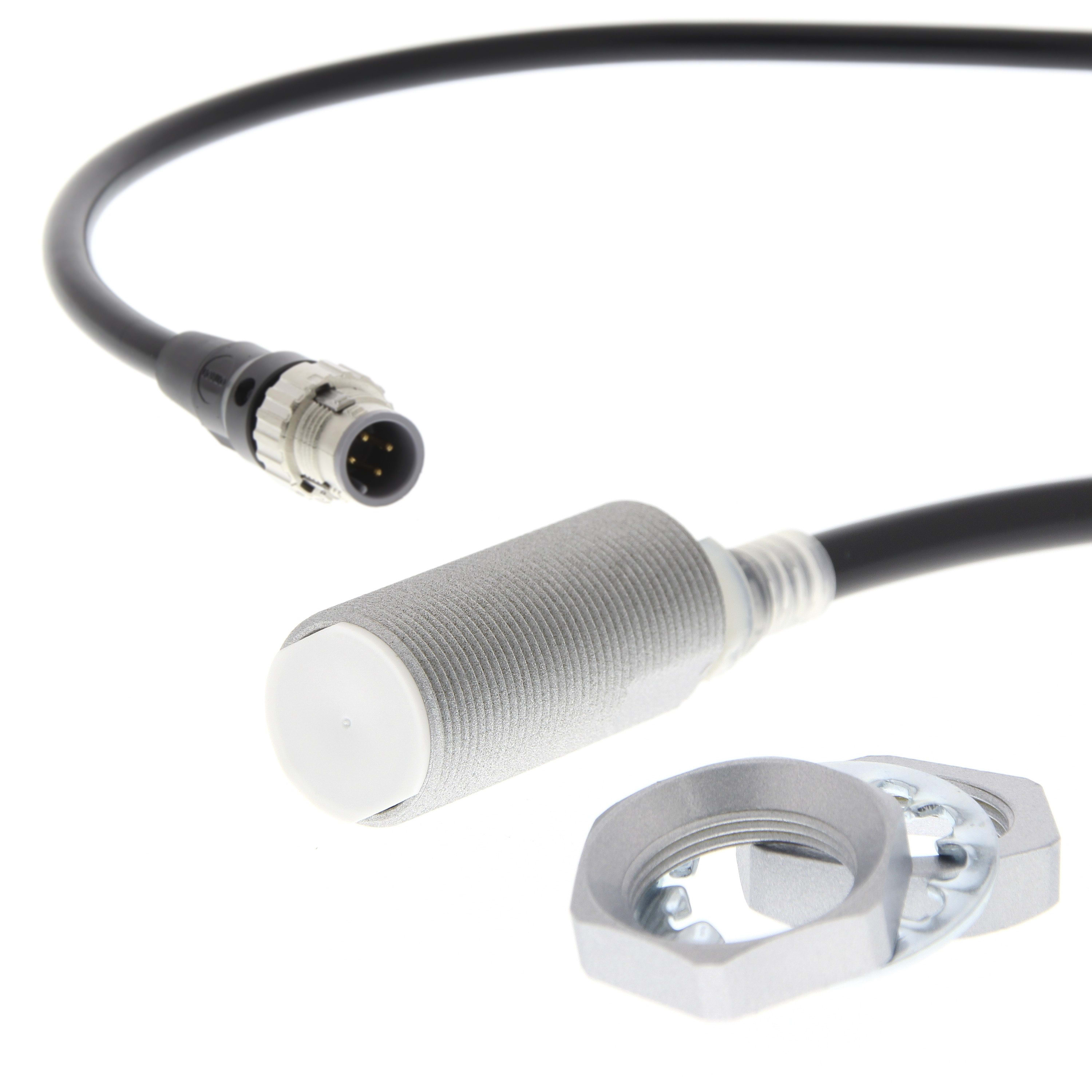 Omron - DPI, M18, blindé, 12mm, PNP NO, IO-Link COM3, M12 torsadé 0.3m