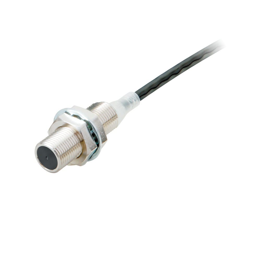 Omron - Capteur de proximité, inductif, M12, blindé, 2mm, DC 2 fils, NO, câble 5m PUR,