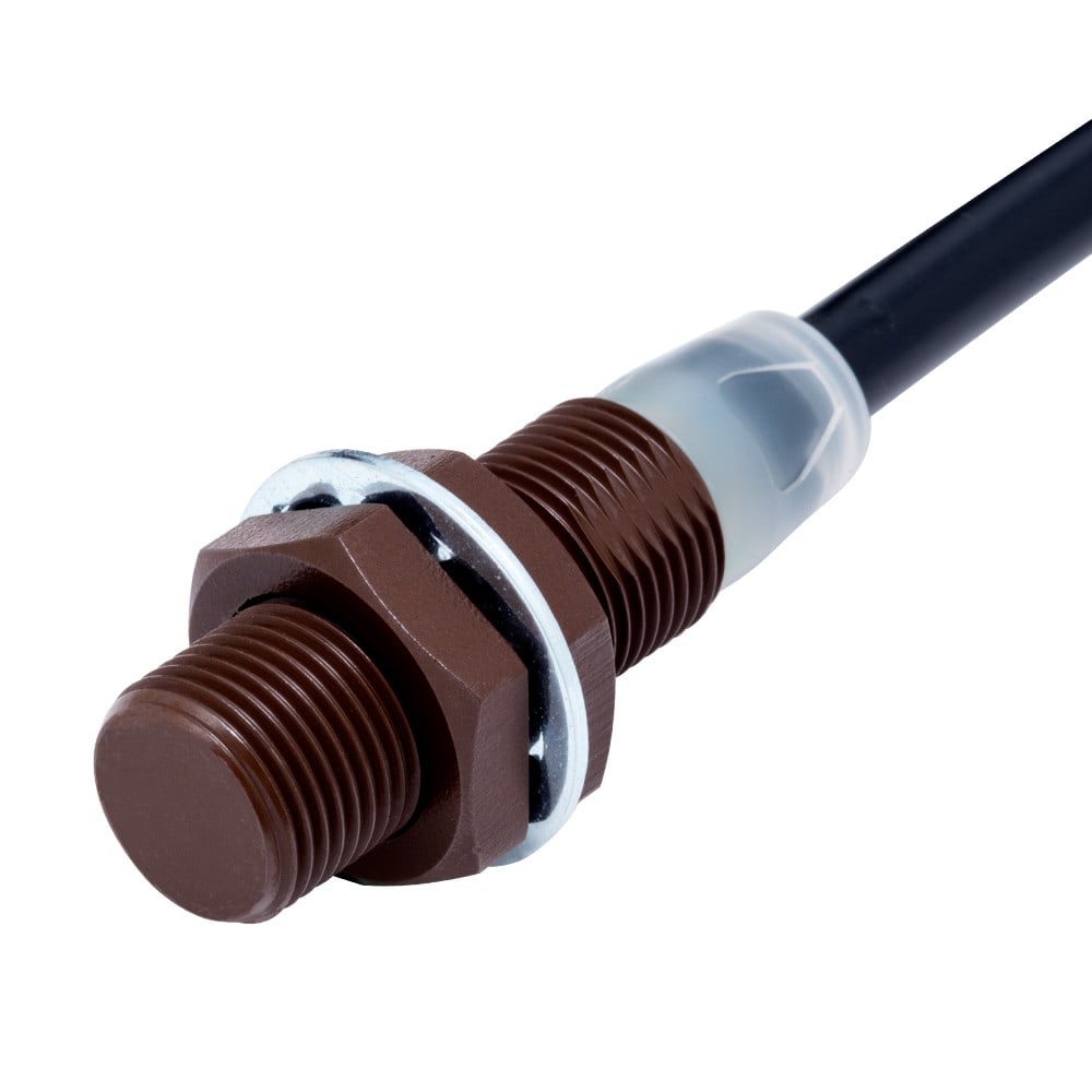 Omron - Détecteur de proximité, inductif, revêtement en résine fluorée, M12, b
