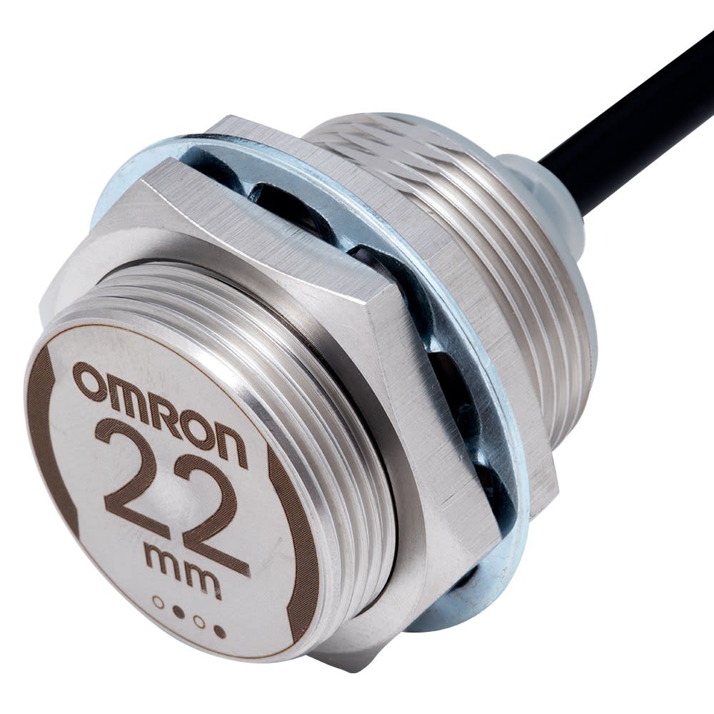 Omron - Détecteur de proximité inductif, tout inox 303 m30, blindé, 22 mm, dc,